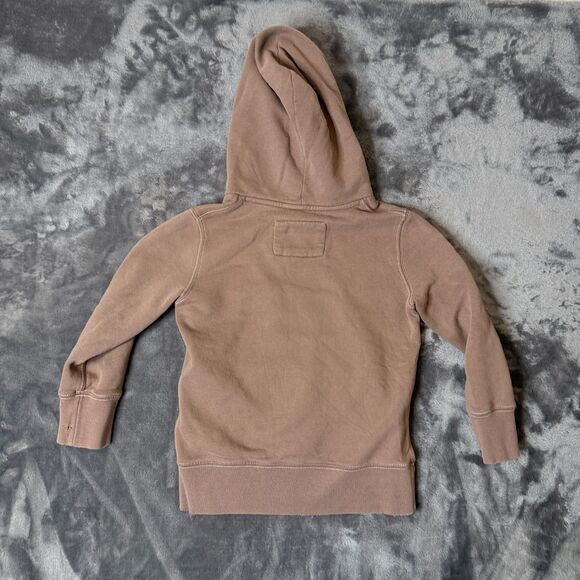 Vintage Y2K Abercrombie & Fitch Kids Large Brown Pullover Long Sleeve Hoodie - Picture 6 of 6